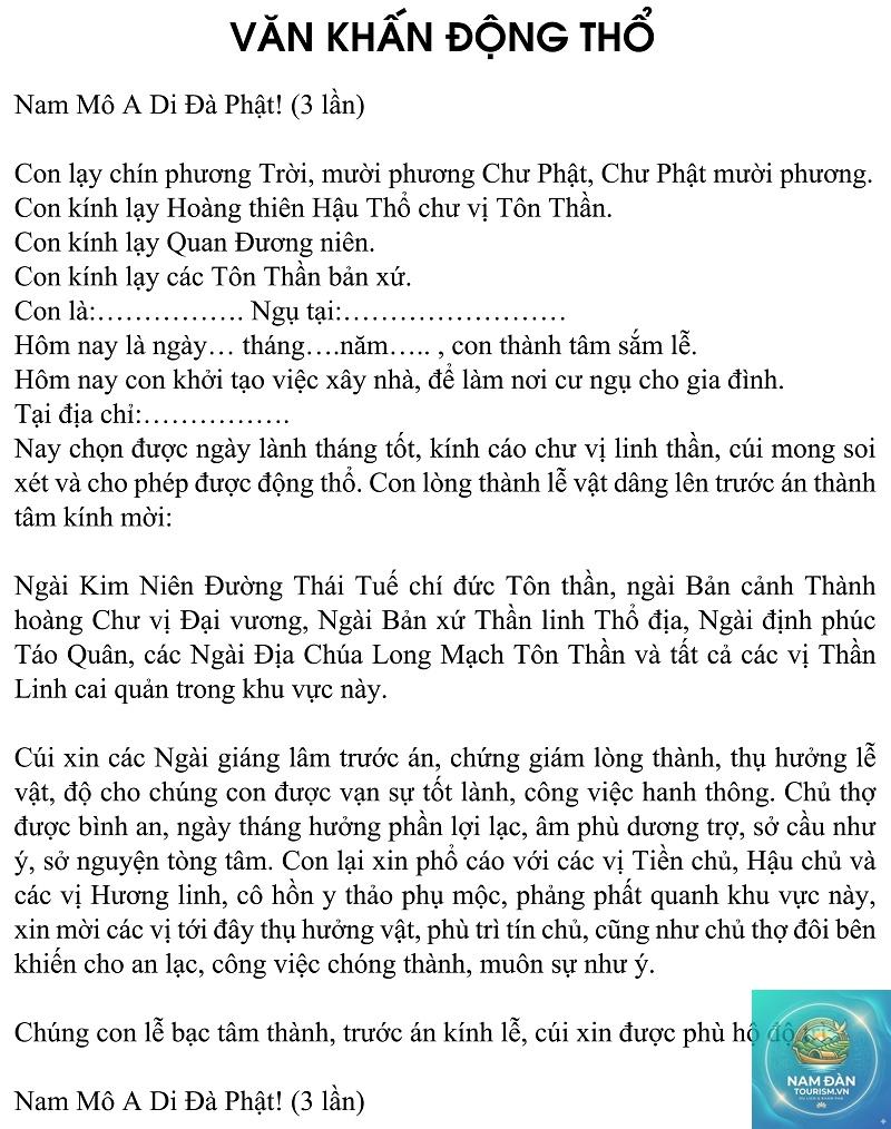 văn khấn động thổ nhà xưởng - Hình 4