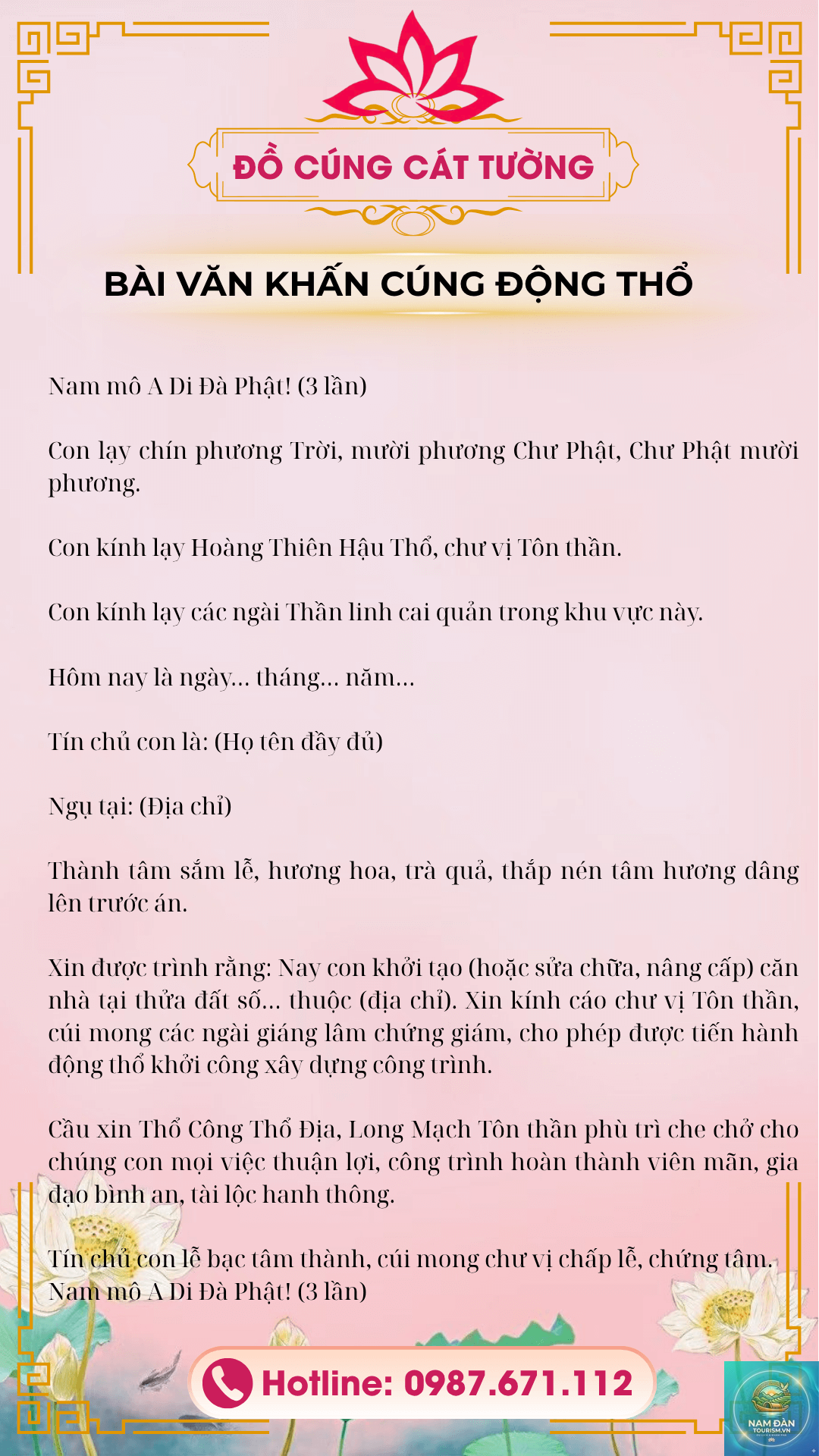 văn khấn động thổ nhà xưởng - Hình 1
