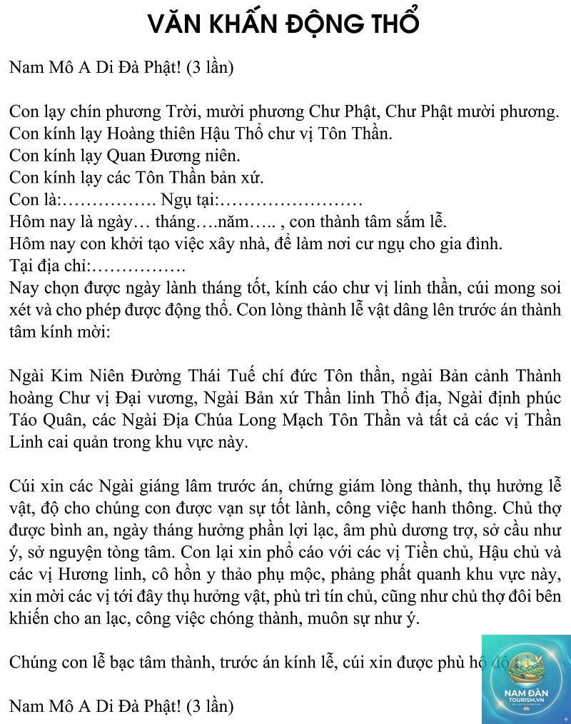 văn khấn động thổ xây nhà - Hình 4