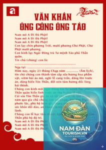 văn khấn đưa ông táo về trời