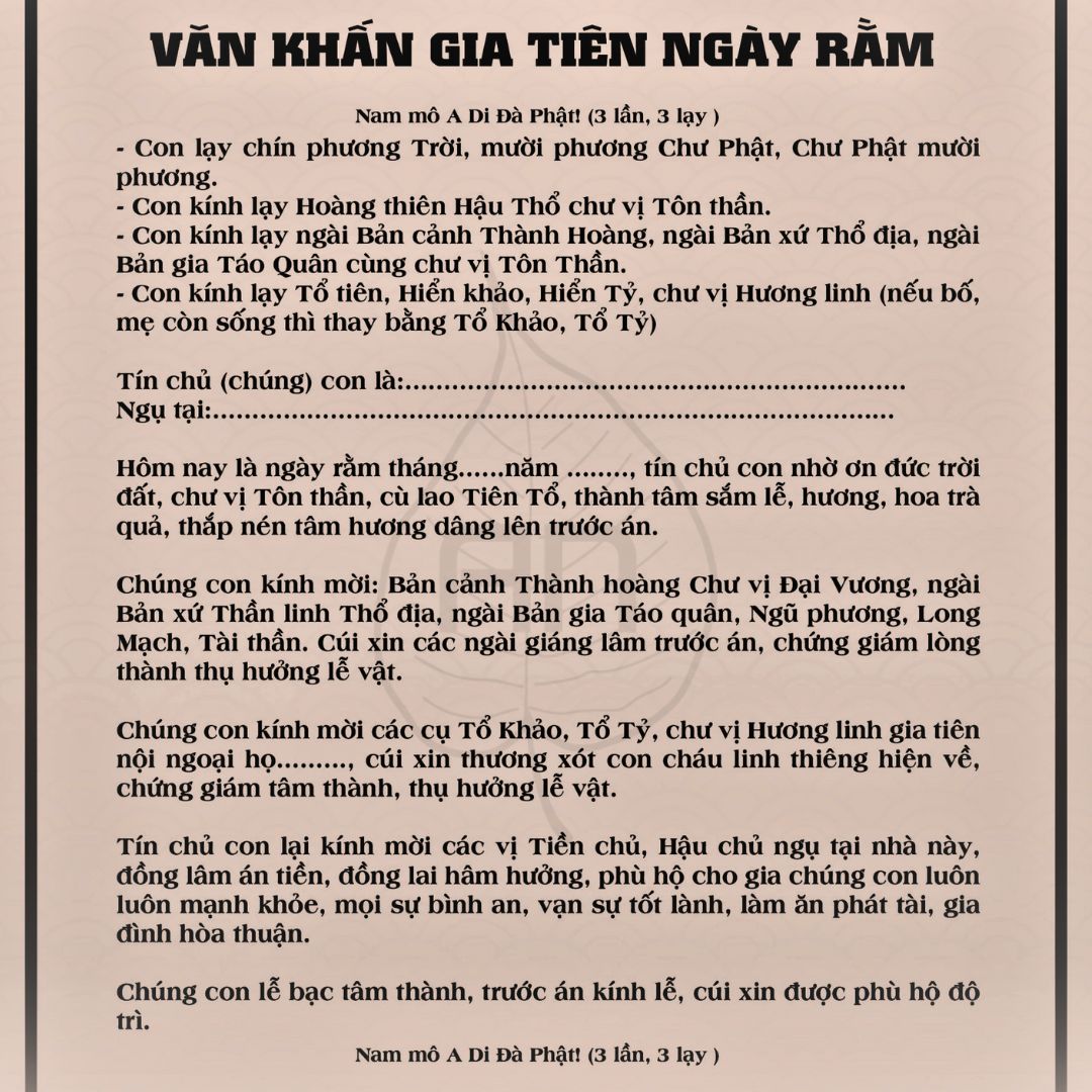 văn khấn gia tiên - Hình 5