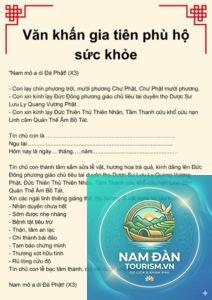 văn khấn gia tiên cầu sức khỏe