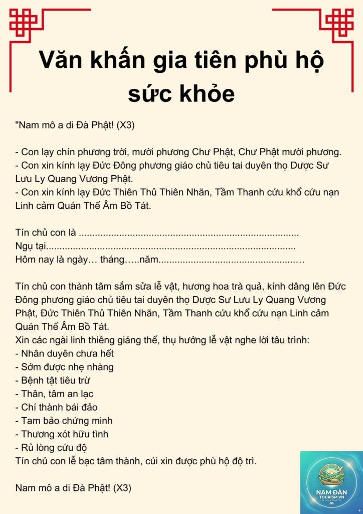 văn khấn gia tiên cầu sức khỏe - Hình 1