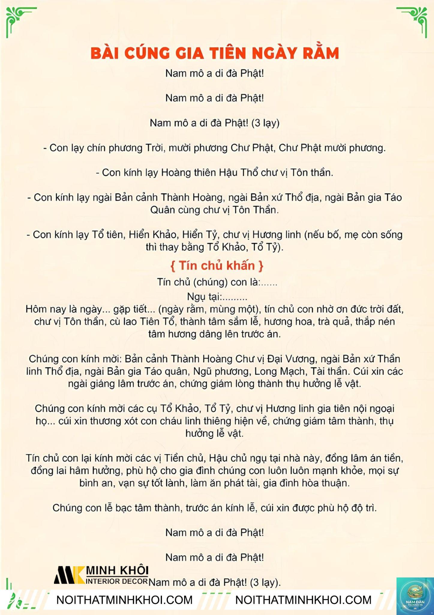 văn khấn gia tiên chuẩn nhất - Hình 2
