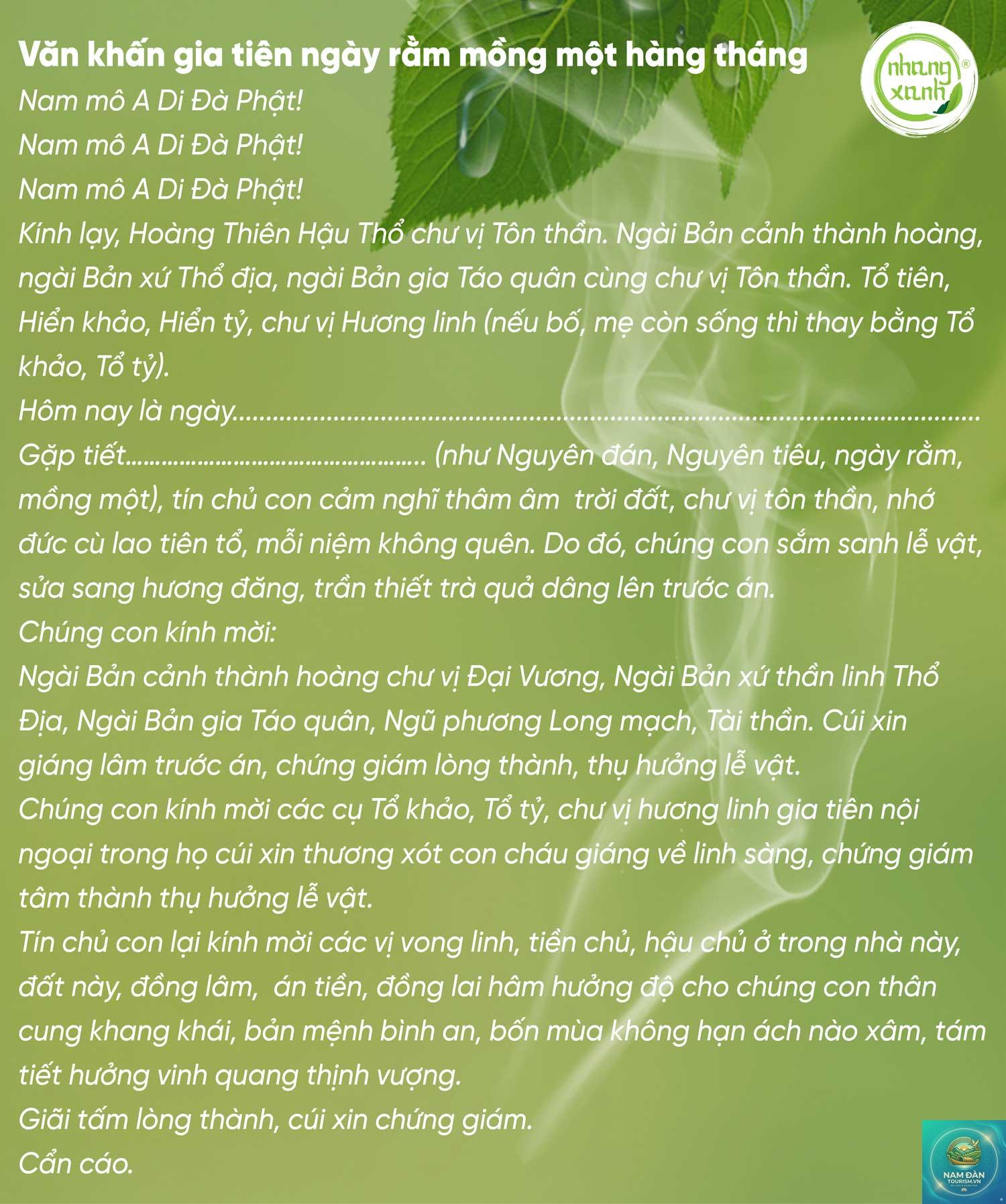 văn khấn gia tiên chuẩn nhất - Hình 3