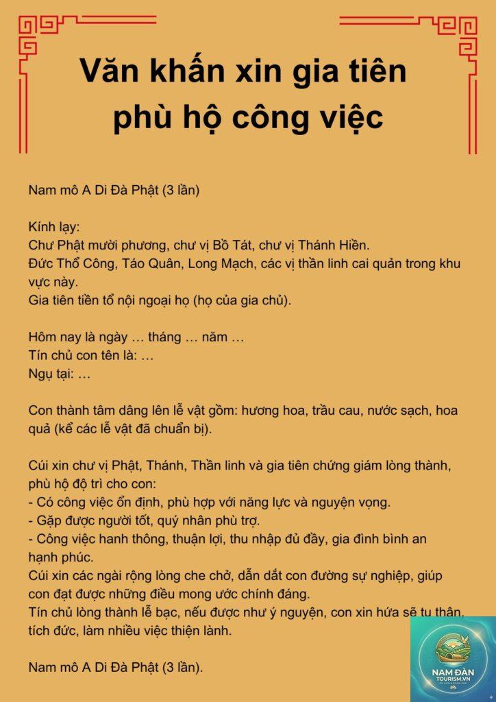 văn khấn gia tiên chuẩn nhất