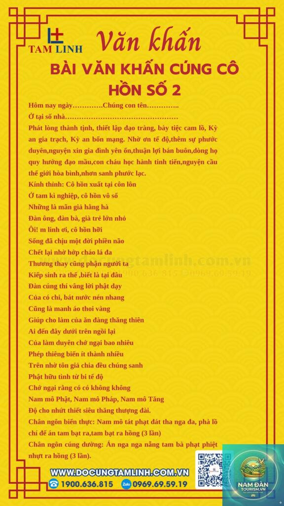 văn khấn gia tiên cúng cô hồn