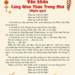 văn khấn gia tiên giao thừa