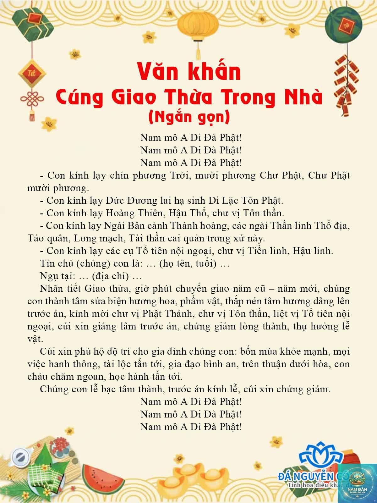 văn khấn gia tiên giao thừa - Hình 1