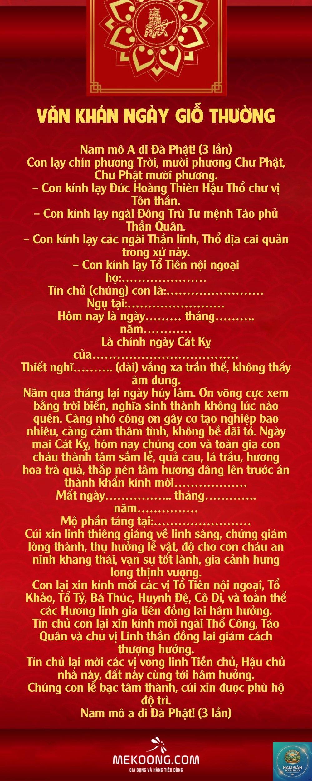 văn khấn gia tiên giỗ thường - Hình 1