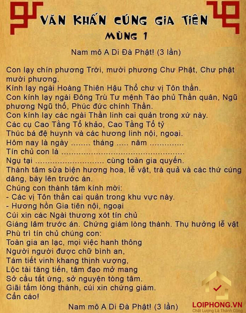 văn khấn gia tiên mùng 1 - Hình 4
