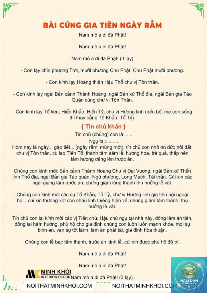 văn khấn gia tiên ngắn gọn