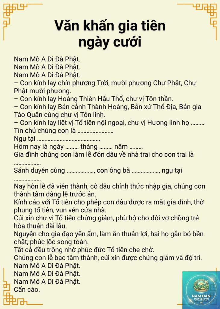 văn khấn gia tiên ngày cưới - Hình 3