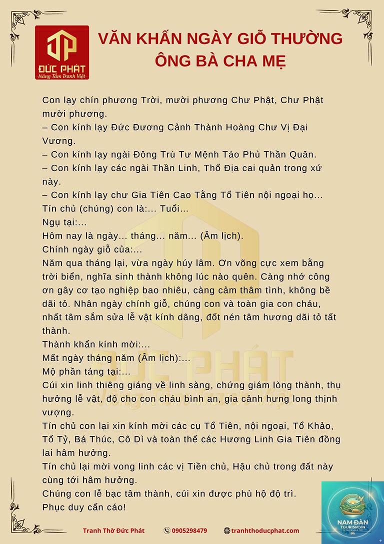 văn khấn gia tiên ngày giỗ - Hình 1