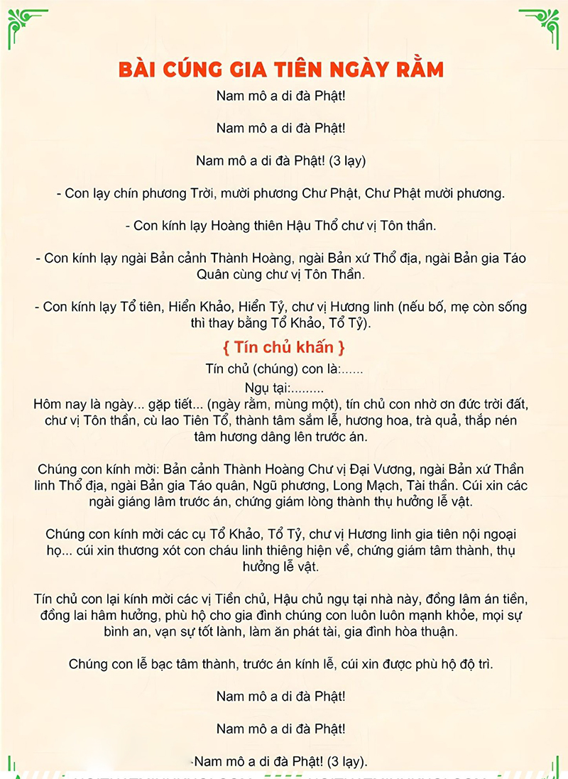 văn khấn gia tiên ngày rằm - Hình 2