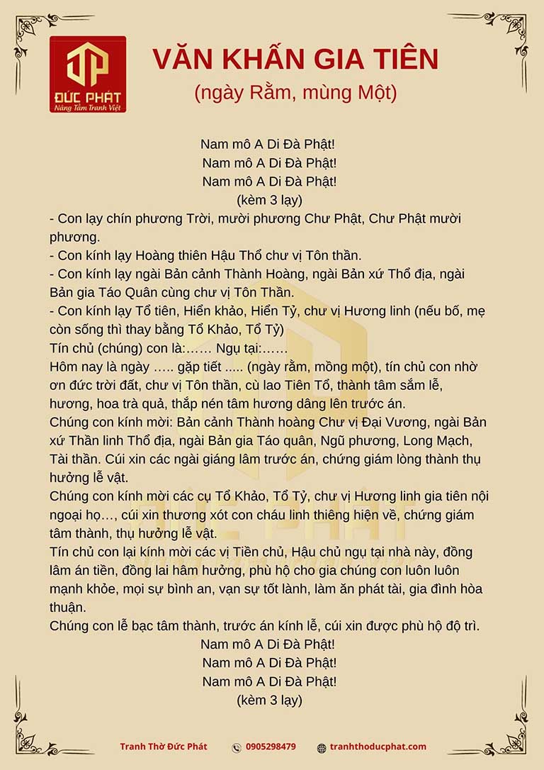 văn khấn gia tiên ngày rằm - Hình 1