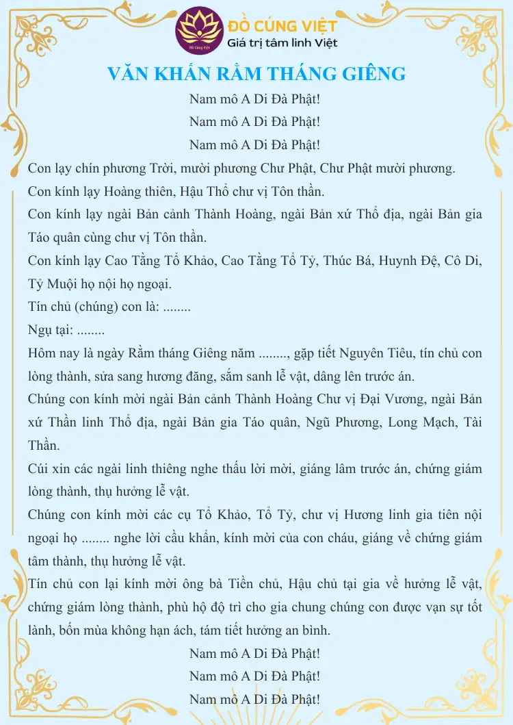 văn khấn gia tiên rằm tháng giêng - Hình 3