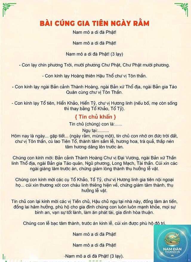 văn khấn gia tiên tại nhà - Hình 1