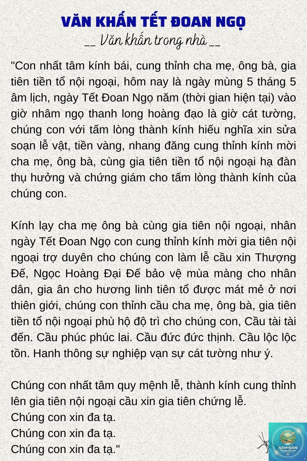 văn khấn gia tiên tết đoan ngọ - Hình 2