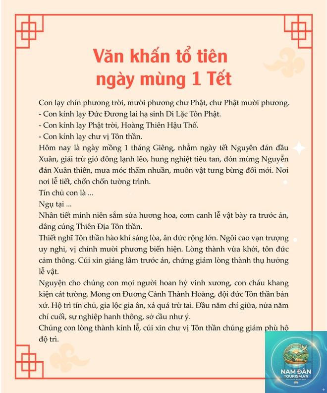 văn khấn gia tiên tết nguyên đán - Hình 1