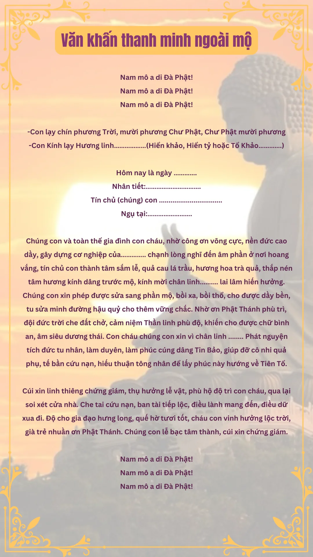 văn khấn gia tiên tết thanh minh - Hình 4