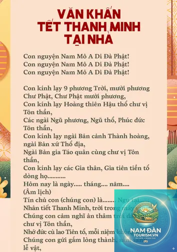 văn khấn gia tiên tết thanh minh