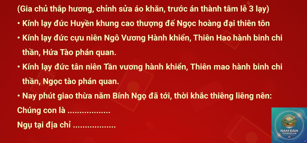 văn khấn giao thừa ngoài trời - Hình 2