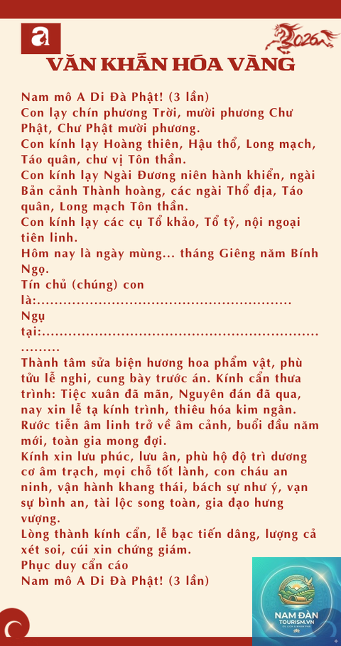 văn khấn hóa vàng chuẩn nhất - Hình 1