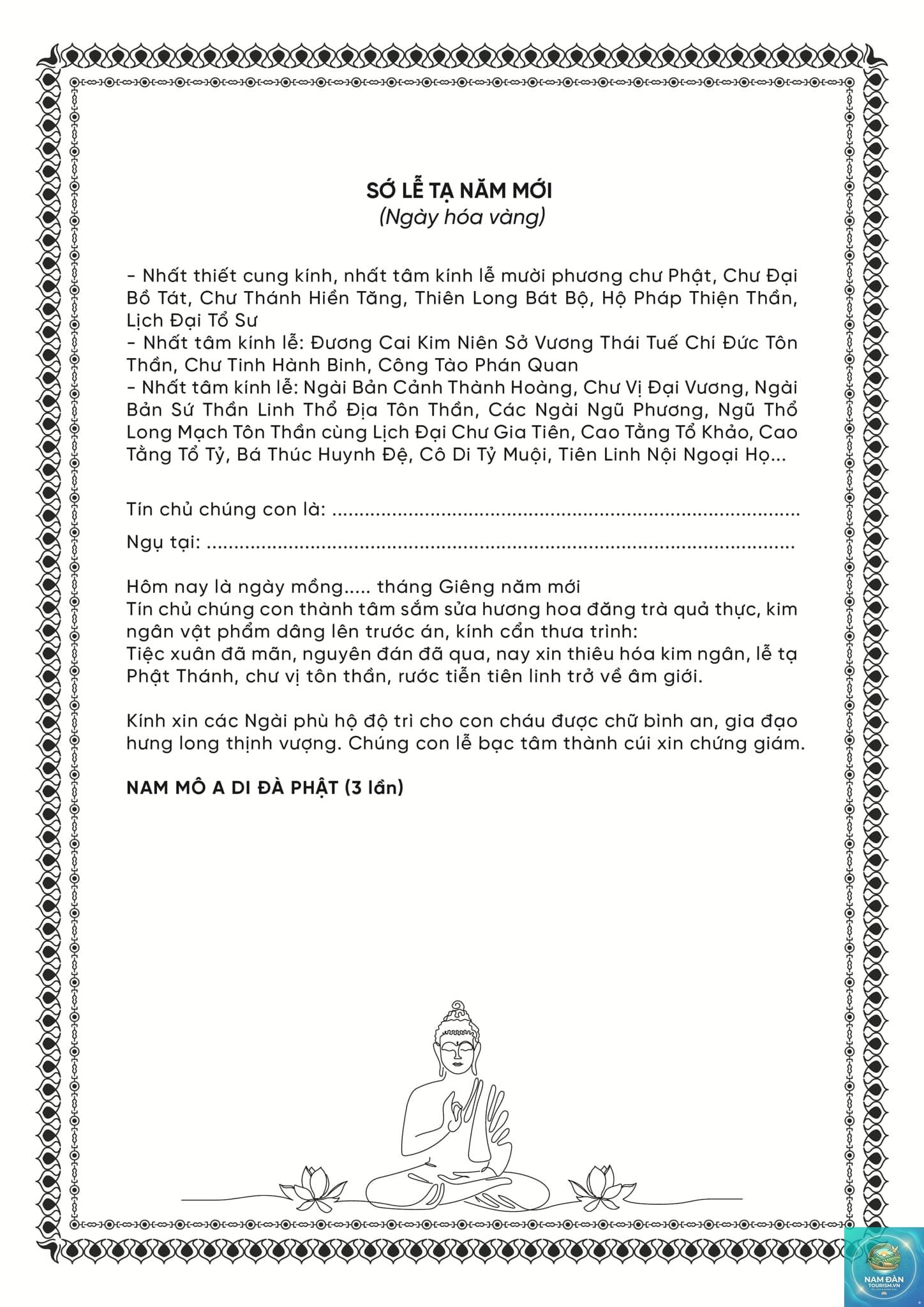 văn khấn hóa vàng đầy đủ - Hình 1