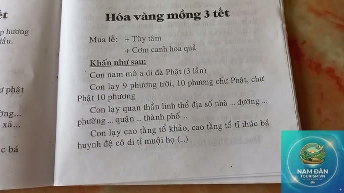 văn khấn hóa vàng mùng 3 tết - Hình 2