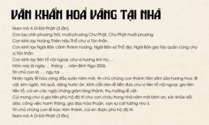 văn khấn hóa vàng tại nhà