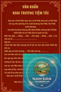 văn khấn khai trương salon tóc