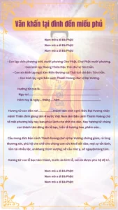 văn khấn lễ đền