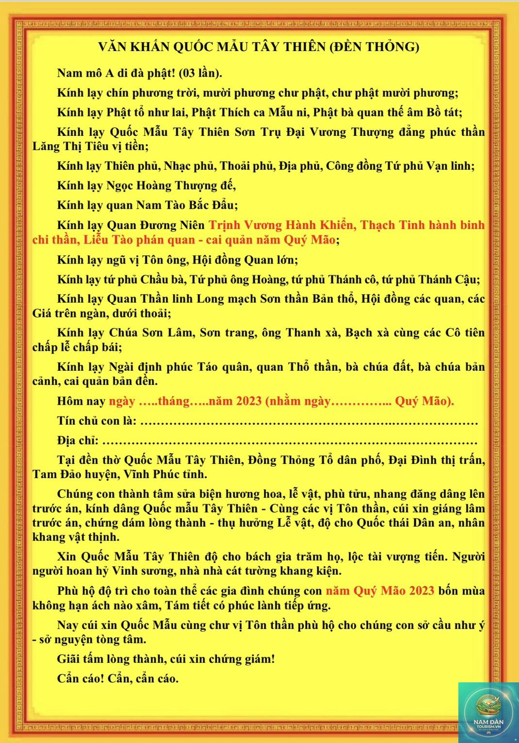 văn khấn lễ đền - Hình 3