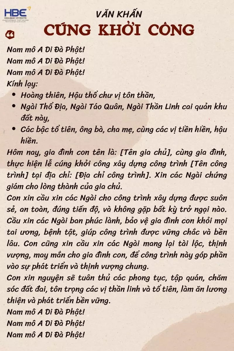văn khấn lễ khởi công - Hình 1