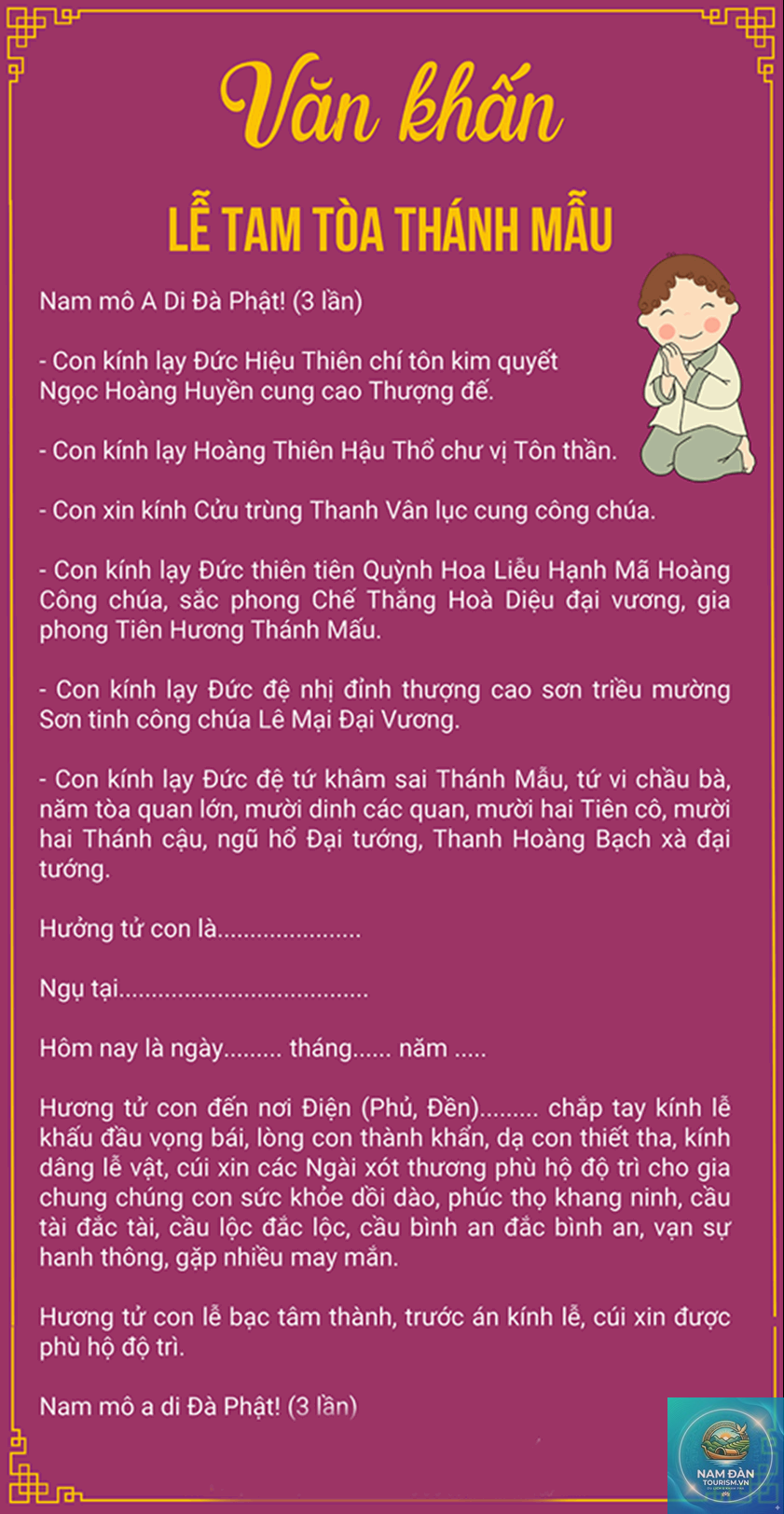 văn khấn mẫu thoải - Hình 1