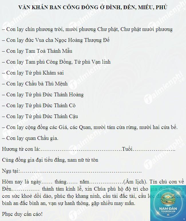 văn khấn miếu mùng 1 - Hình 4