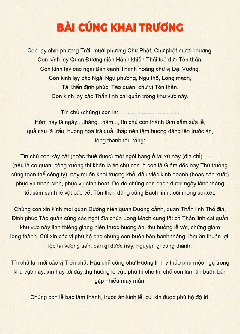văn khấn mở cửa hàng - Hình 4