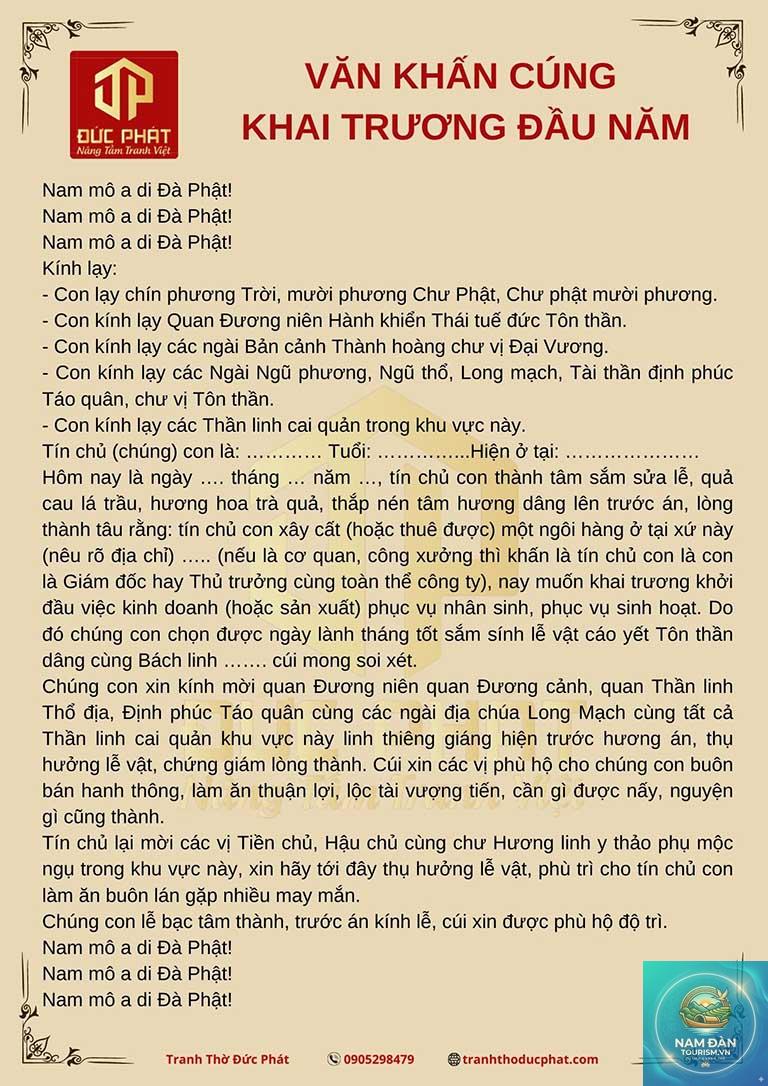 văn khấn mở hàng đầu năm - Hình 2