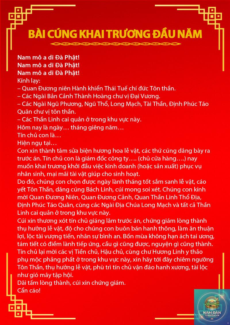 văn khấn mở hàng đầu năm - Hình 4