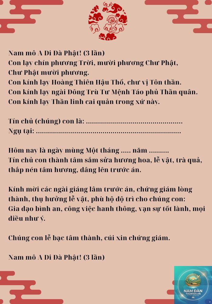 văn khấn mùng 1 - Hình 1