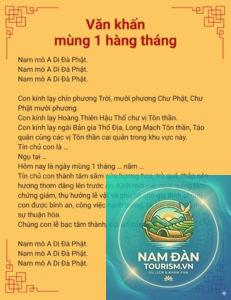 văn khấn mùng 1 ngắn gọn