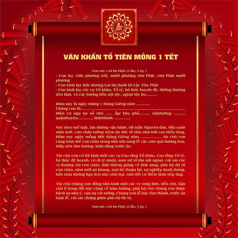 văn khấn mùng 1 tết - Hình 1