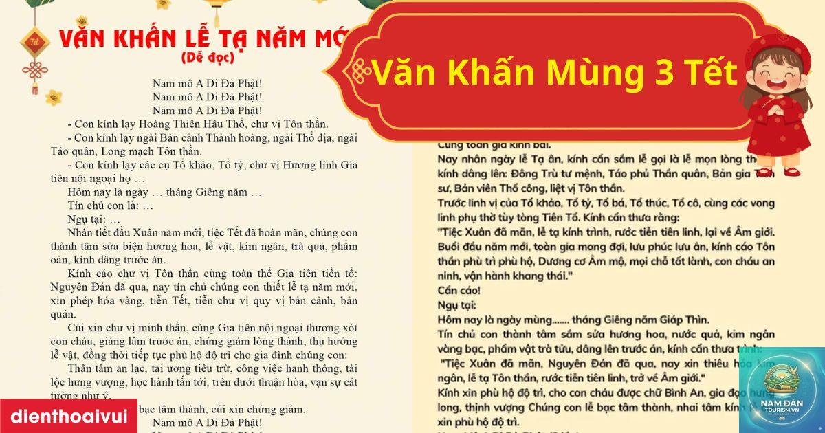 văn khấn mùng 3 tết - Hình 1