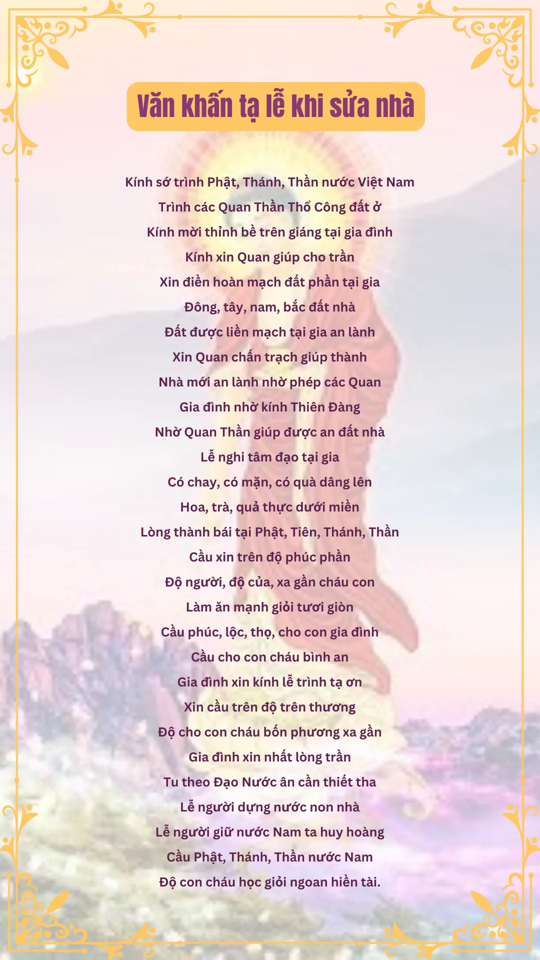 văn khấn nhà mới sửa - Hình 2