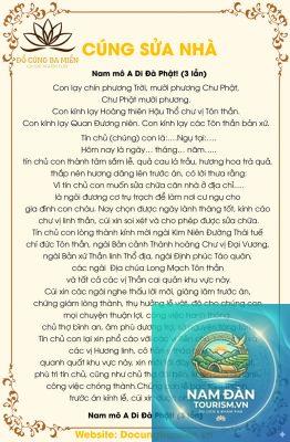 văn khấn nhà mới sửa