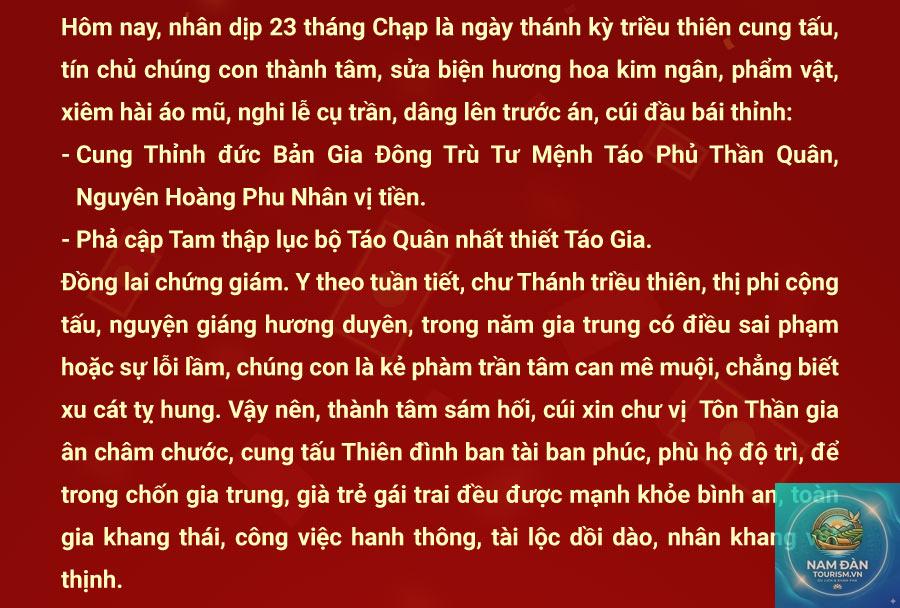 văn khấn ông công ông táo - Hình 2