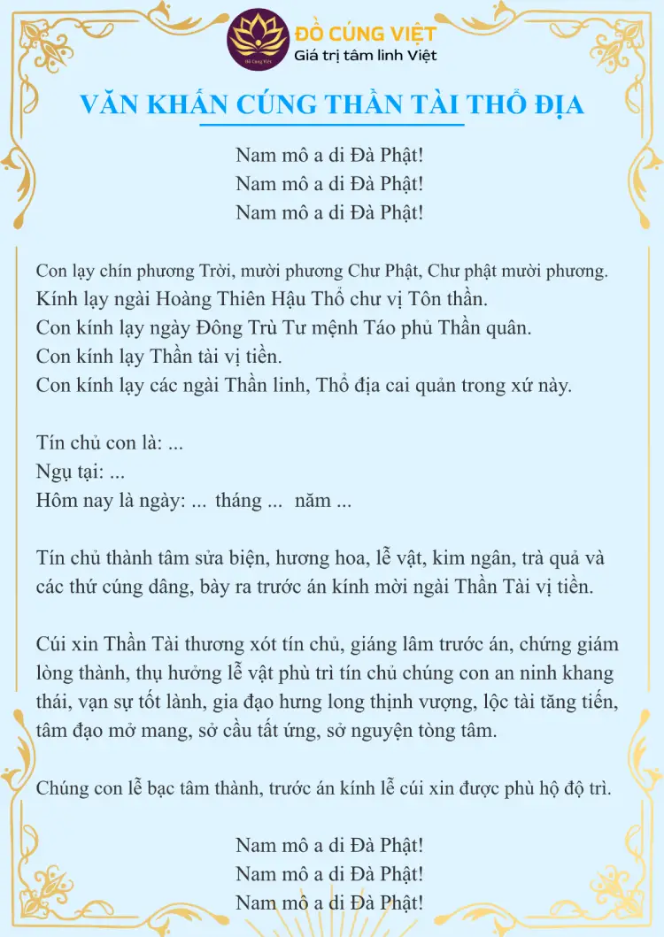 văn khấn ông địa - Hình 4
