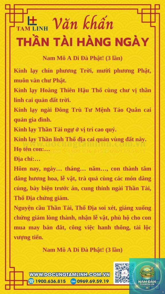 văn khấn ông địa