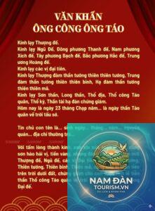 văn khấn ông táo cuối năm